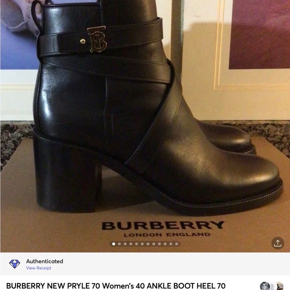 Burberry Pryle Logo TB, 40, Heeled Ankle Boot - Picture 13 of 13
